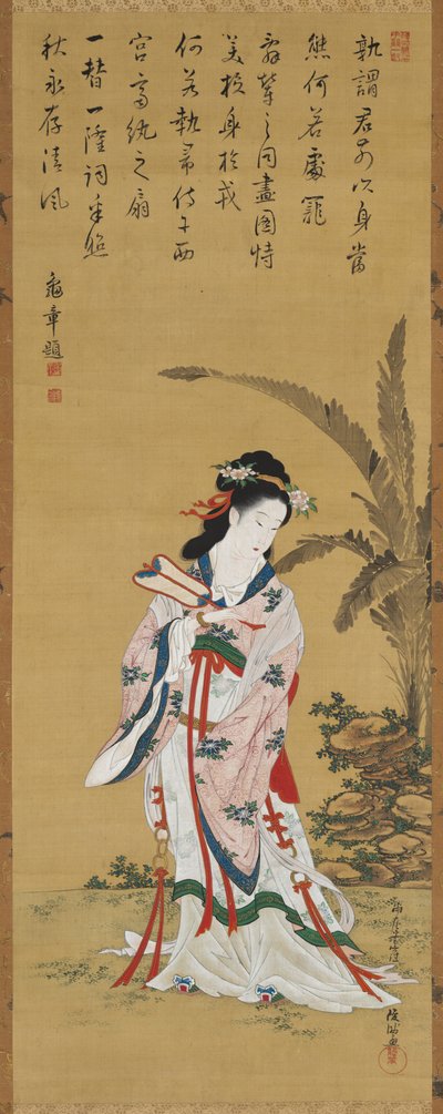 Chinese schoonheid, late 1700s-vroege 1800s door Kubo Shunman
