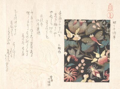 Ontwerp voor leer en Netsuke, 19e eeuw door Kubo Shunman