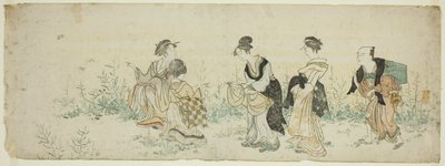 Lente bloemen verzamelen door Kubo Shunman