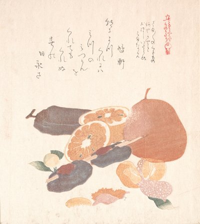 Sinaasappels en Gedroogde Kaki
