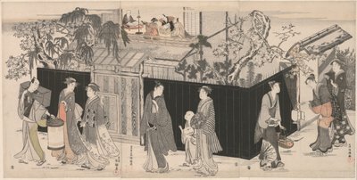 Terugkeer van een poëziebijeenkomst door Kubo Shunman