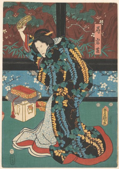 Scène uit het toneelstuk De Spiegelberg door Kunisada (I) , Utagawa