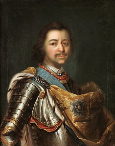Portret van Keizer Peter I de Grote 1672-1725 door Kupecky