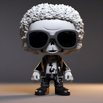 Chibi klein skelet 1 door Kurt Heppke