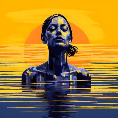 Teleurstelling in de zon, watervrouw 3 door Kurt Heppke