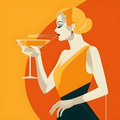 Vrouw in jaren 30 stijl 2 door Kurt Heppke