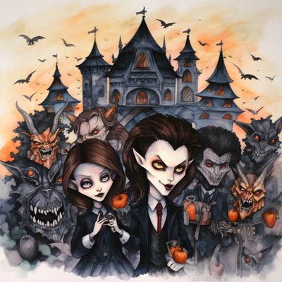 Halloween met vampieren en weerwolven 2 door Kurt Heppke