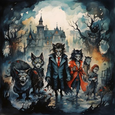 Halloween met vampieren en weerwolven 3 door Kurt Heppke