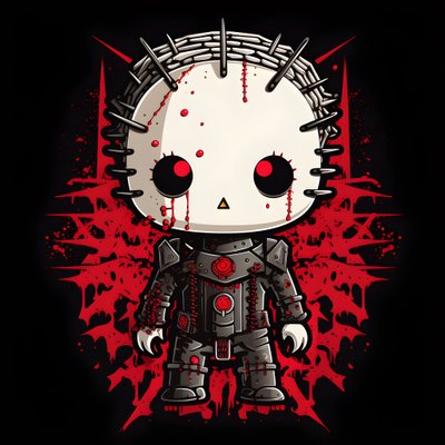 Hello Kitty als Pinhead Shirt Design door Kurt Heppke