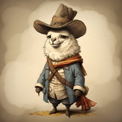 Lama, 18e eeuw Amerika 1 door Kurt Heppke