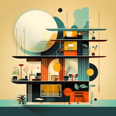 modern design-grafiek uit het midden van de eeuw 1 door Kurt Heppke