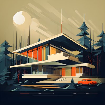 modern design-grafiek uit het midden van de eeuw 2 door Kurt Heppke