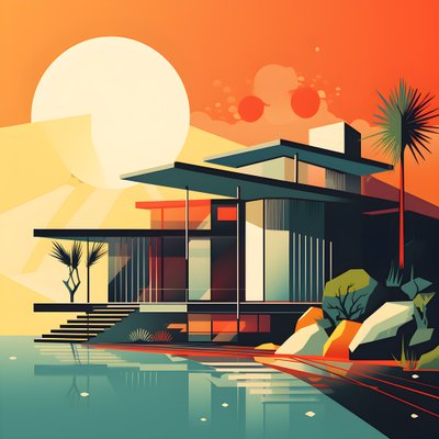 modern design-grafiek uit het midden van de eeuw 4 door Kurt Heppke