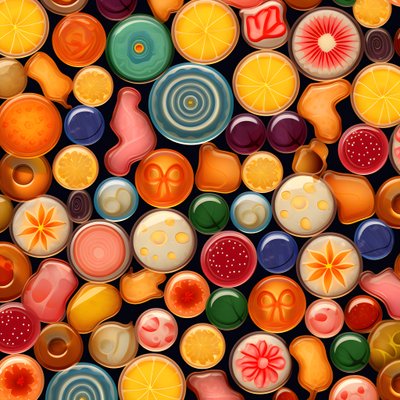 Patroon van Jelly Snoepjes 2 door Kurt Heppke