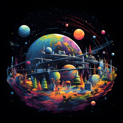 Planetarium in de ruimte 2 door Kurt Heppke