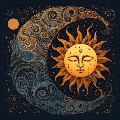 Zon en Maan 2 door Kurt Heppke
