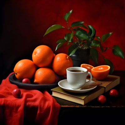 citrusvruchten rood boek koffie 2 door Kurt Heppke