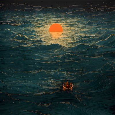 Twee boten gleden geluidloos door inktzwart water naar de kolkende Charybdis, de volle maan was het enige licht in de lege wereld van de Noordzee. 4 door Kurt Heppke