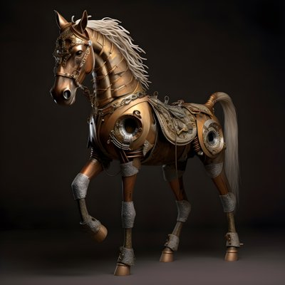 anthropomorf paard 1 door Kurt Heppke