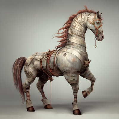 anthropomorf paard 2 door Kurt Heppke