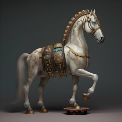 anthropomorf paard 3 door Kurt Heppke