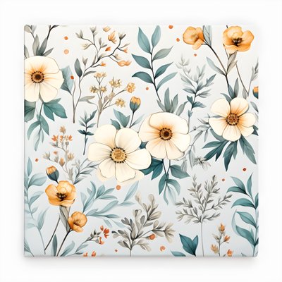 Aquarel boho bloemen wilde bloemen 1 door Kurt Heppke
