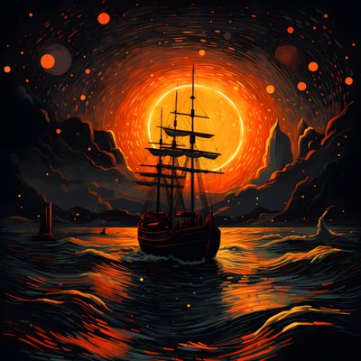 het cruiseschip door Kurt Heppke