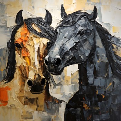 Donkere paarden 2 door Kurt Heppke