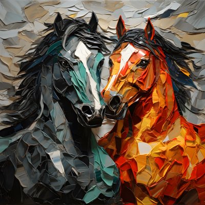 Donkere paarden 3 door Kurt Heppke