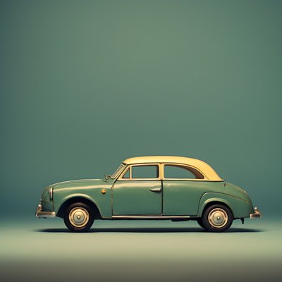 een grote en een kleine auto 1 door Kurt Heppke