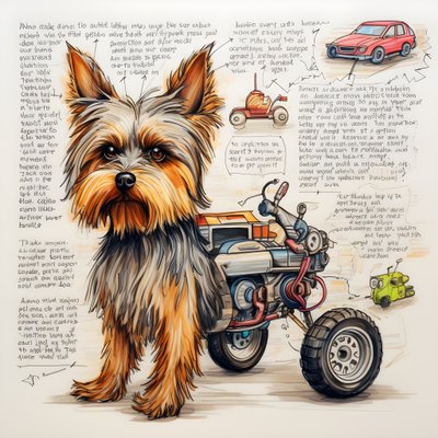 Een uitleg voor een mechanische Yorkie-hond door Kurt Heppke