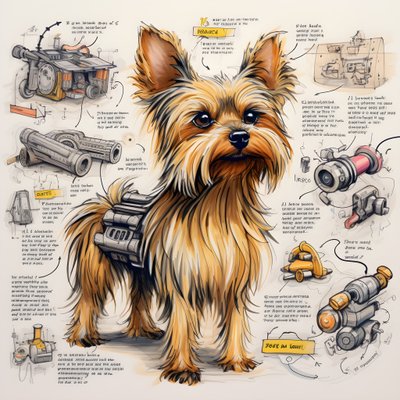 Een uitleg voor een mechanische Yorkie-hond door Kurt Heppke