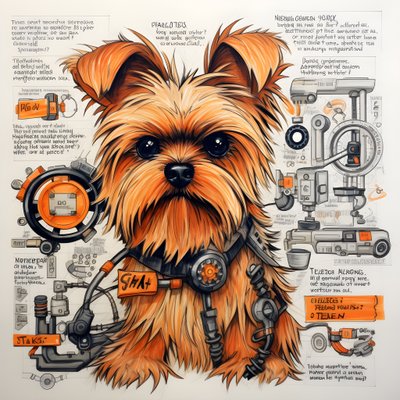 Een uitleg voor een mechanische Yorkie-hond door Kurt Heppke