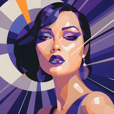 Een illustratie die een mooie vrouw van voren toont 3 door Kurt Heppke