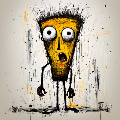 gele cartoonfiguur 1 door Kurt Heppke
