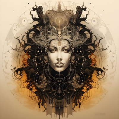 Leonardo da Vinci concept schets album artwork wortel van een boom die uit de grond groeit en als Jack en de bonenstaak naar de hemel reikt 3 door Kurt Heppke