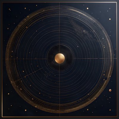 minimalistische astronomie door Kurt Heppke