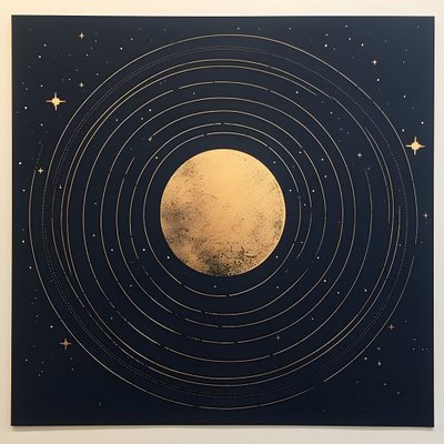 minimalistische astronomie 4 door Kurt Heppke