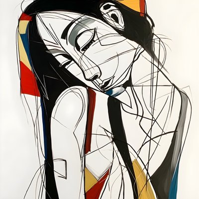 nankin kunst portret 2 door Kurt Heppke