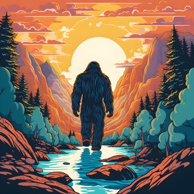 Vreemde Bigfoot 1 door Kurt Heppke
