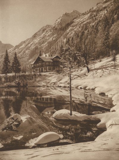 Der Christlessee bij Oberstdorf door Kurt Hielscher