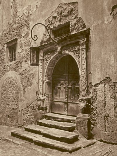 Rothenburg o d T, Portal des alten Rathauses door Kurt Hielscher