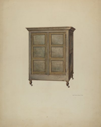 Kabinet, c. 1940 door Kurt Melzer