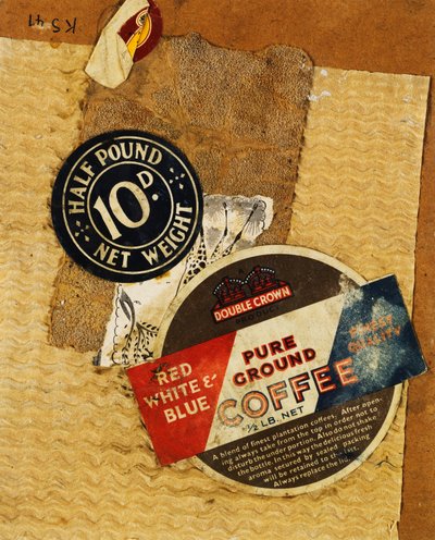 10d netto gewicht, 1947 door Kurt Schwitters