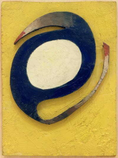 Blauwe paragraaf door Kurt Schwitters