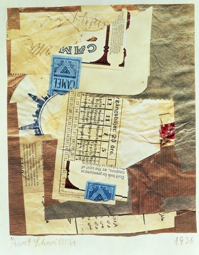 Kameel, 1936 door Kurt Schwitters