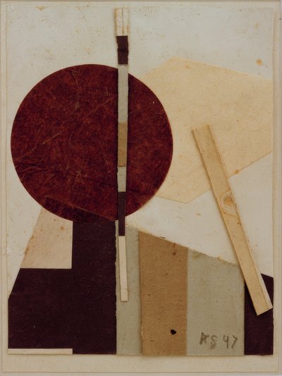 Circulair-hoekig door Kurt Schwitters