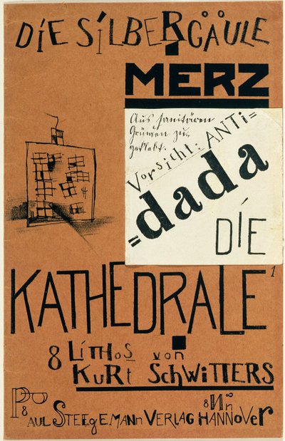 Omslag van "Die Kathedrale" door Kurt Schwitters door Kurt Schwitters
