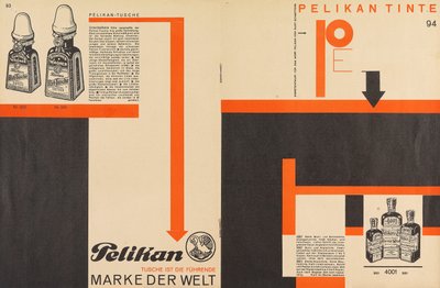 Merz 11 Pelikan inktadvertentie door Kurt Schwitters