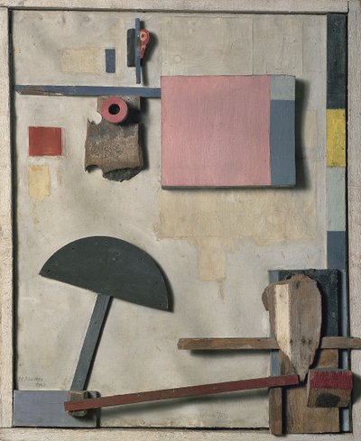 Merzbild Kijkduin, 1923 door Kurt Schwitters